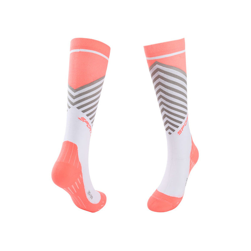 Spring and Summer Compression Socks Knee Long Tube Running Sports Marathon Fitness Socks-3PRS