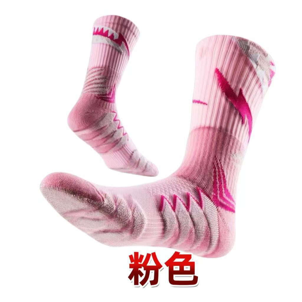 Professional practical towel bottom basketball socks wear-resistant ultra-thick sports deodorant non-slip breathable shock-absorbing terry socks