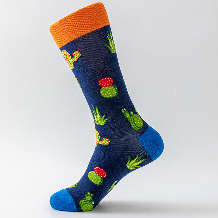 Men's Socks Large Size Stockings Large Cotton Socks Large Medium Tube Sports Socks-5prs