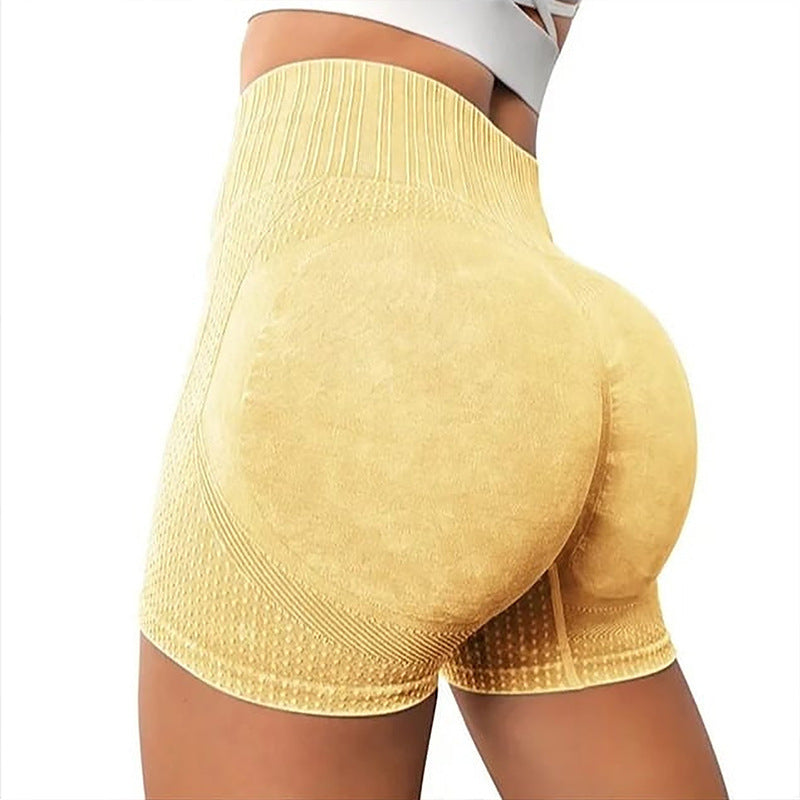 Trending High Waisted Yoga Pants: Quick-Dry Hip Lift Shorts for Running | Moisture-Wicking Fitness Activewear | Sexy Sports Design