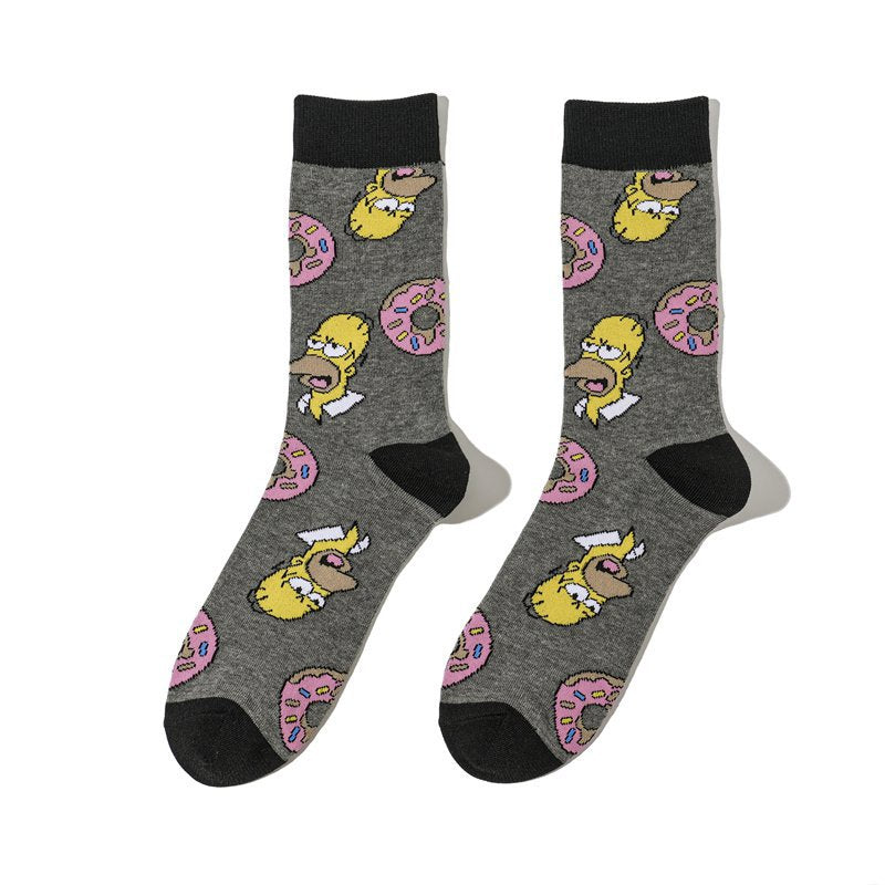 Socks Men's Cotton Tide Socks Wholesale Casual Ins Wholesale Socks-5PRS