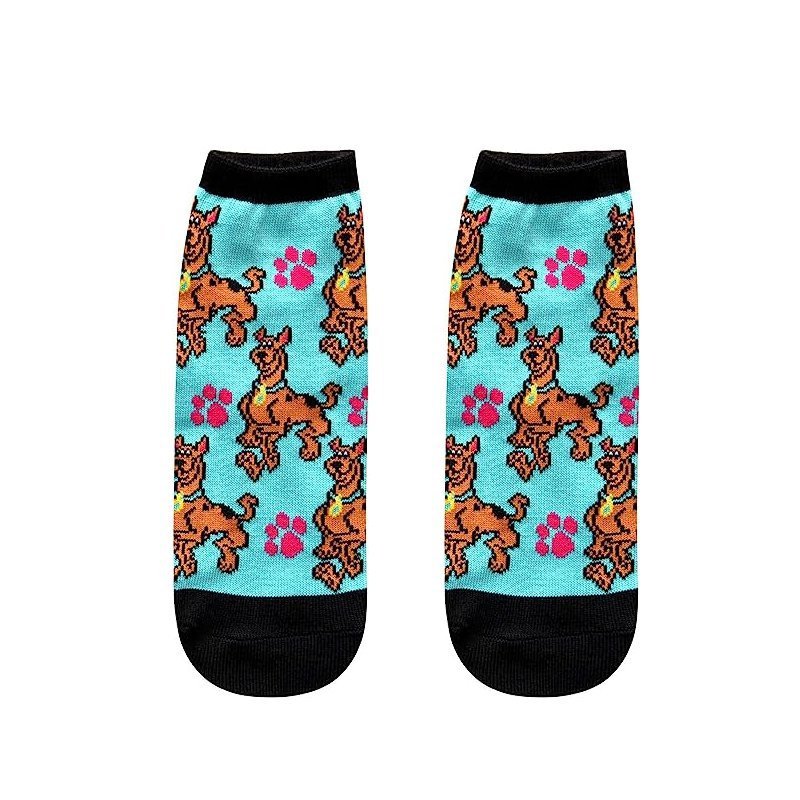Men's Four Seasons Popular Scooby Doo Tide Socks Wholesale Socks Cartoon Cotton Women's Cotton Socks Boat Socks-5PRS