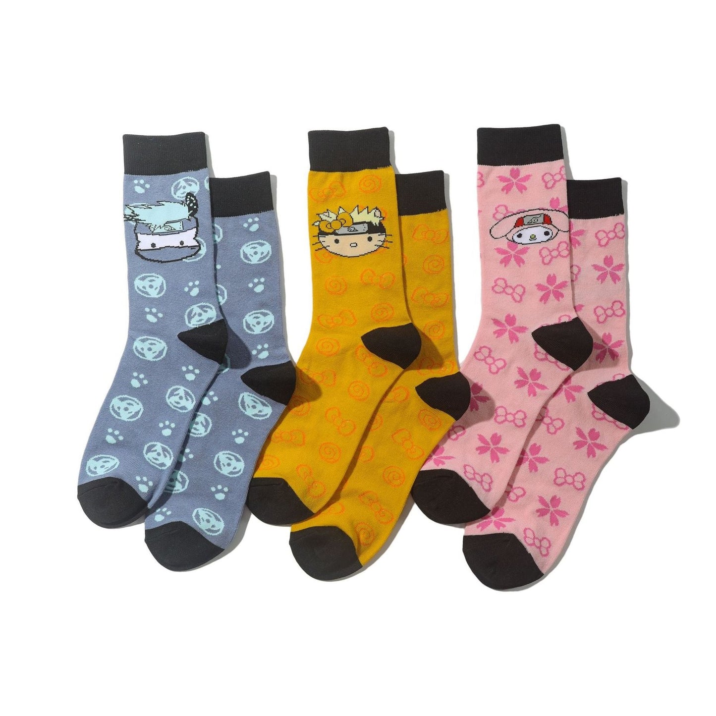 Female Cotton Day Cartoon Tube Socks Male Naruto Anime Socks Animation Tide Socks Manga Socks-5PRS