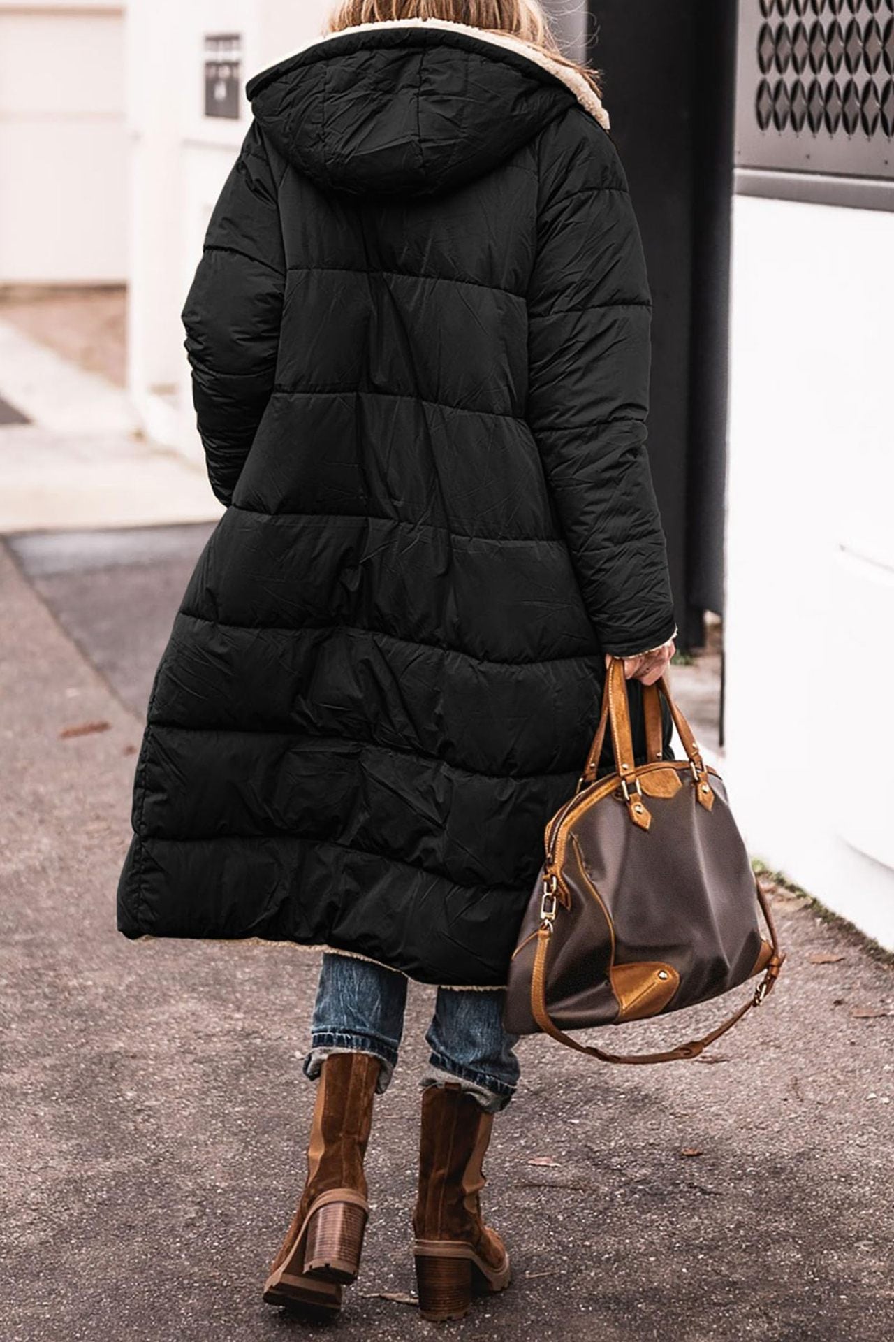Solid Color Hooded Cotton Clothes, Long Sleeves, Double-sided Wear, Slim Fit, Eight Colors, Five Yards, Thickened Coat.