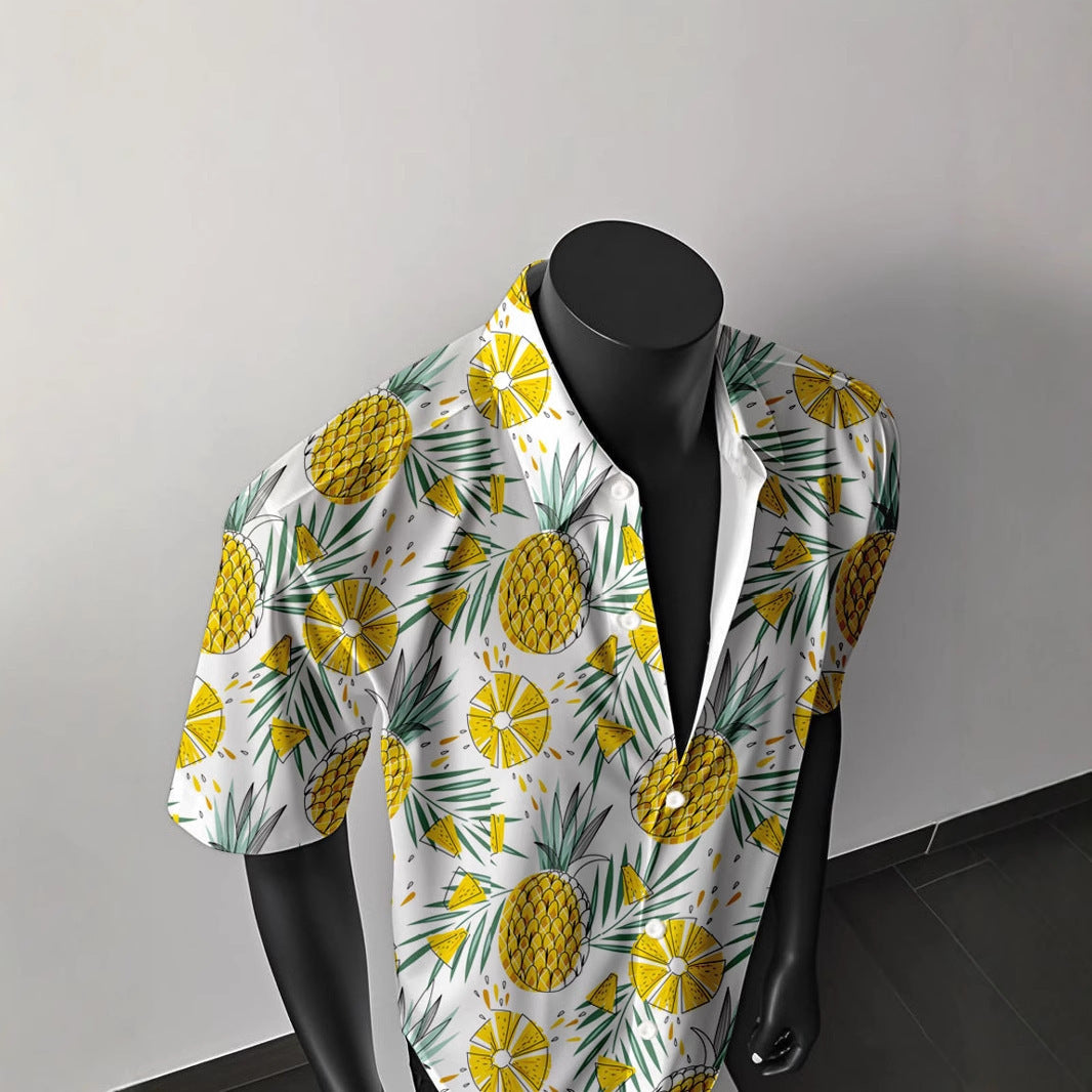 Luxe Hawaiian Resort Shirts | Men’s 3D Photorealistic Print Tops | Quick-Dry Fashion | Summer Capsule Wardrobe Must-Have