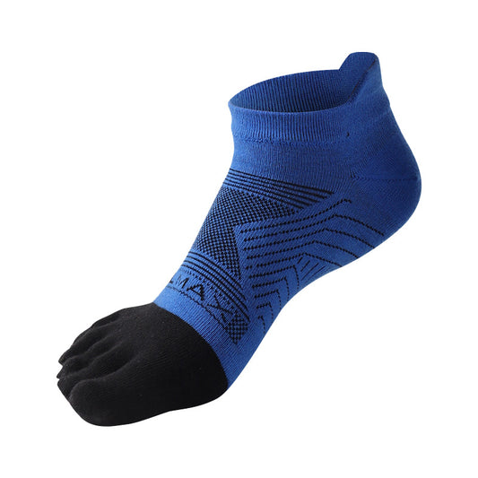 Sports Five-finger Men's CoolMax Mountaineering Marathon Socks Short Tube Women's Outdoor Professional Running Sub-toe Socks-3prs
