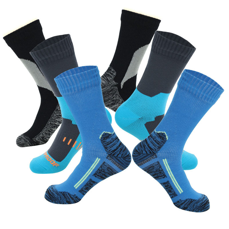 Waterproof Socks Medium Tube Ski Socks Cycling Camping Sports Wading Water Breathable Warm Outdoor Rain Socks for Men and Women