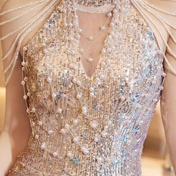 Designer Mermaid Skirt | Red Carpet Banquet Dress - Light Luxury