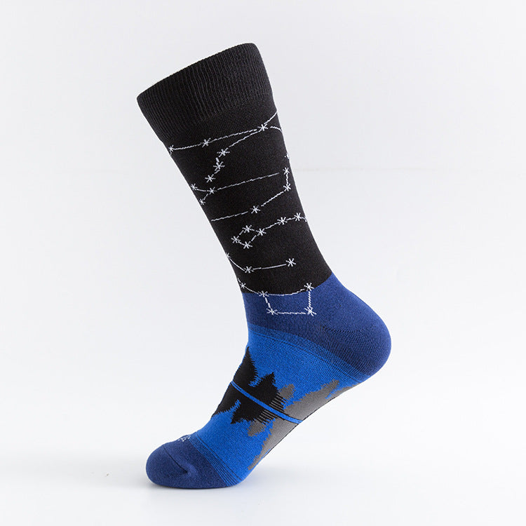 Men's Socks Large Size Stockings Large Cotton Socks Large Medium Tube Sports Socks-5prs