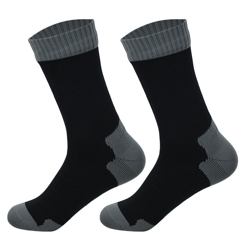 Waterproof Socks Medium Tube Ski Socks Cycling Camping Sports Wading Water Breathable Warm Outdoor Rain Socks for Men and Women