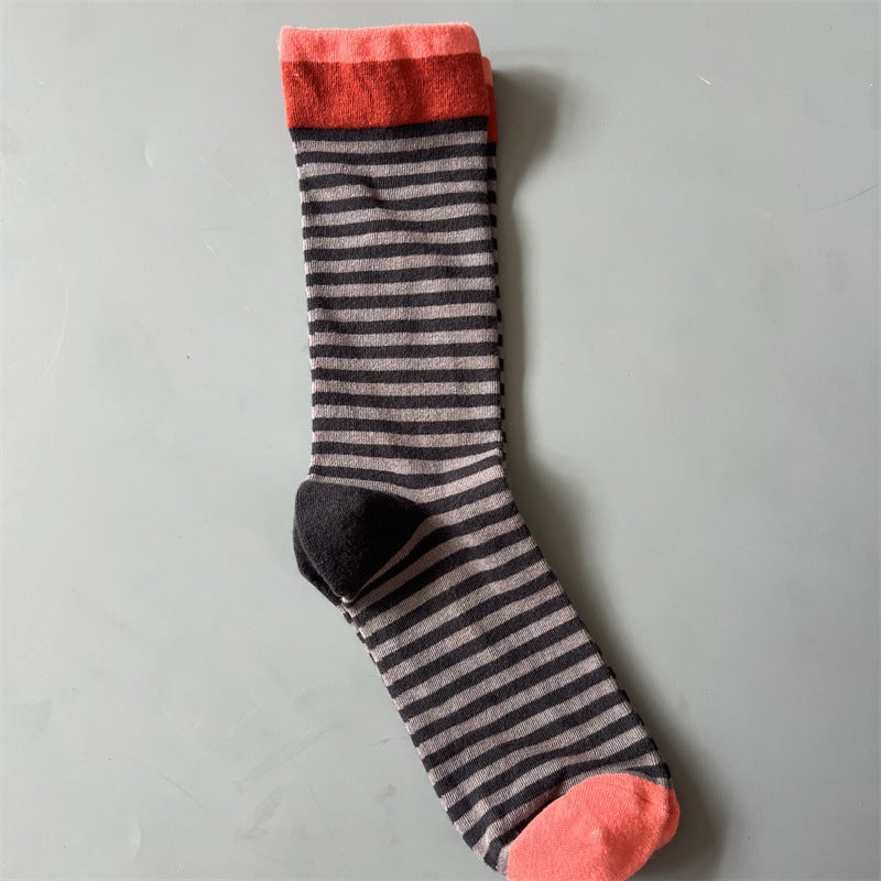 New Product Mid Calf Socks Women Oil Painting Socks Niche Fun Literary and Artistic Color Socks