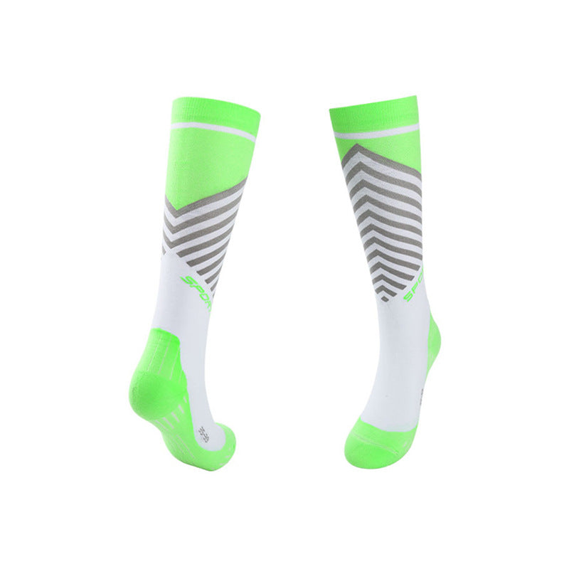 Spring and Summer Compression Socks Knee Long Tube Running Sports Marathon Fitness Socks-3PRS