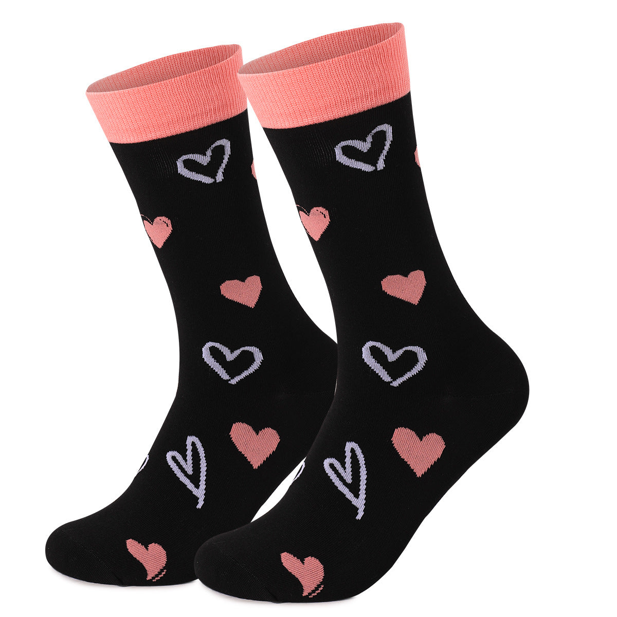 New Popular Holiday Valentine's Day Gift Elements Foreign Trade Men and Women Couples Cotton Socks