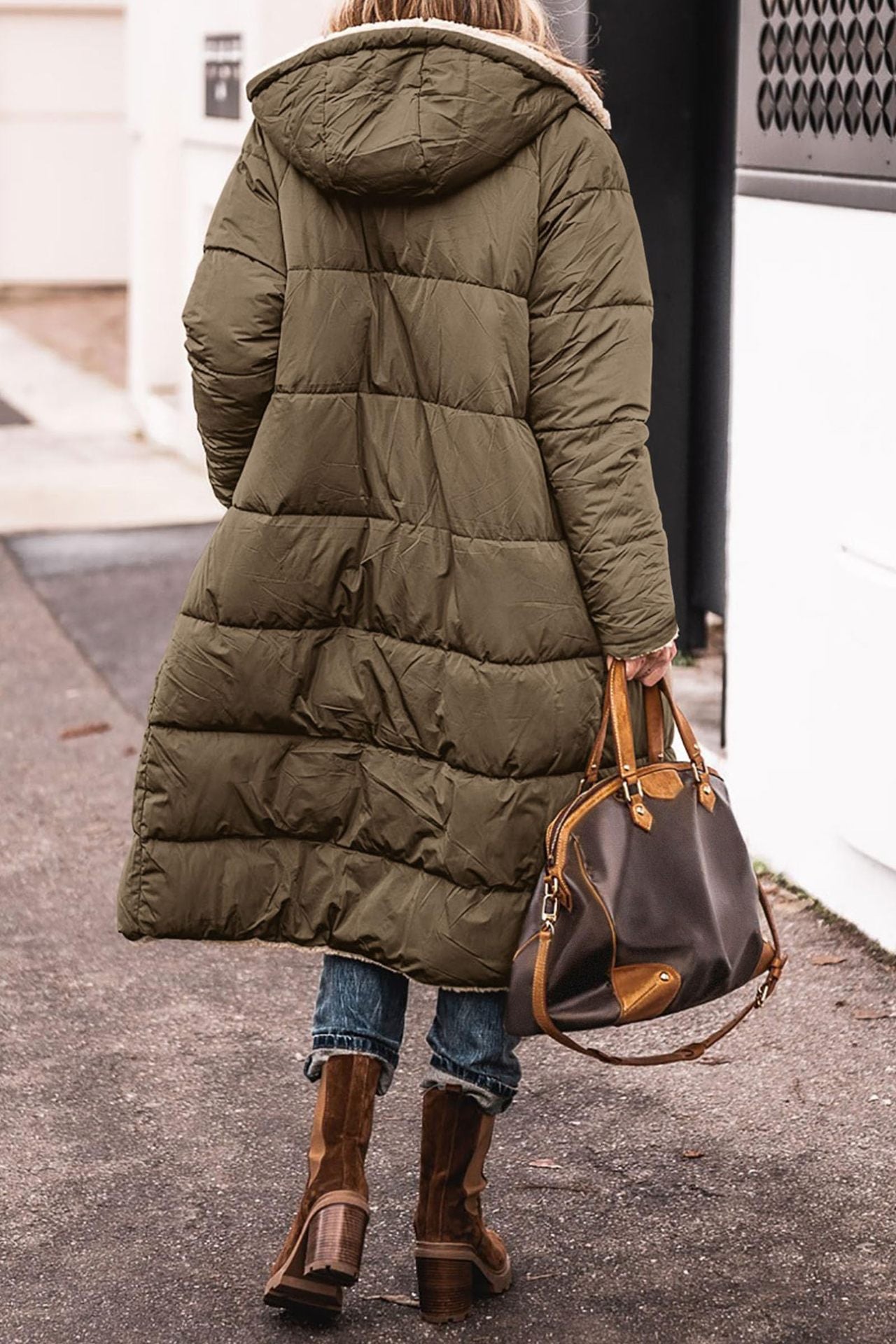 Solid Color Hooded Cotton Clothes, Long Sleeves, Double-sided Wear, Slim Fit, Eight Colors, Five Yards, Thickened Coat.