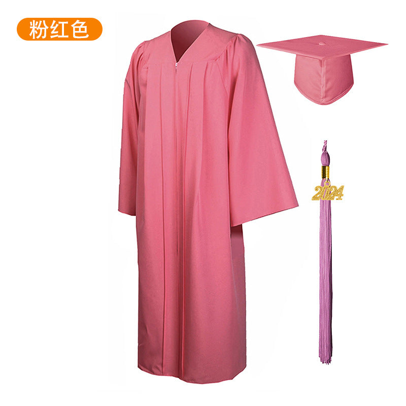 New Woven Bachelor's Clothing Adult Graduation Clothing University Degree Clothing Set Graduation Robe Academic Clothing