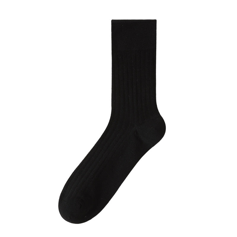 Men's Medium Tube Socks Summer Ultra-thin Antibacterial, Deodorant, Breathable, Sweat-absorbing and Boneless Men's Stockings