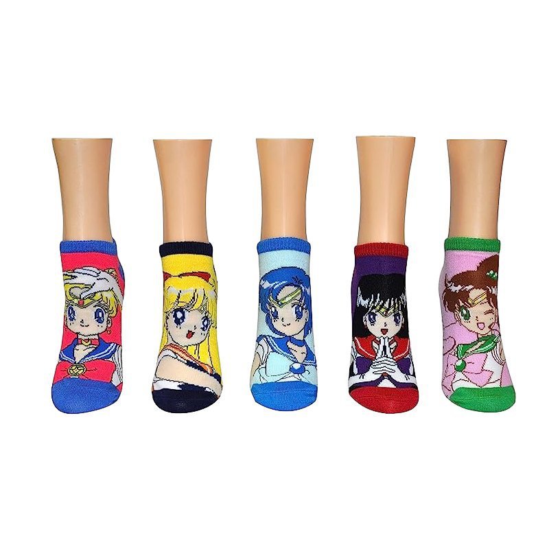 Four Seasons Sailor Moon Tide Socks Short Socks Cotton Cute Ladies Cotton Socks Boat Socks-5PRS