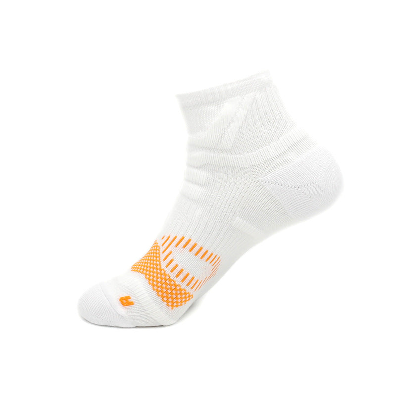Quick-drying Sports Socks Professional Marathon Compression Short Sweat-absorbing Coolmax Running Socks-2prs