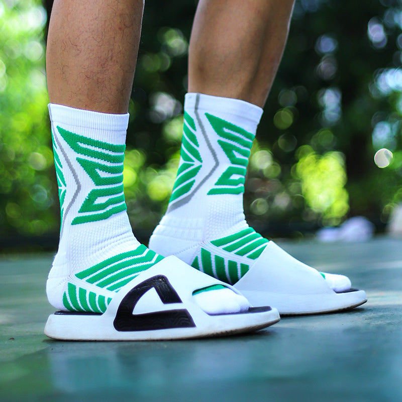 Professional Actual Combat Elite Basketball Socks Men's Long Tube Thickened Towel Bottom Sweat-absorbing Breathable Wear-resistant Sports Socks