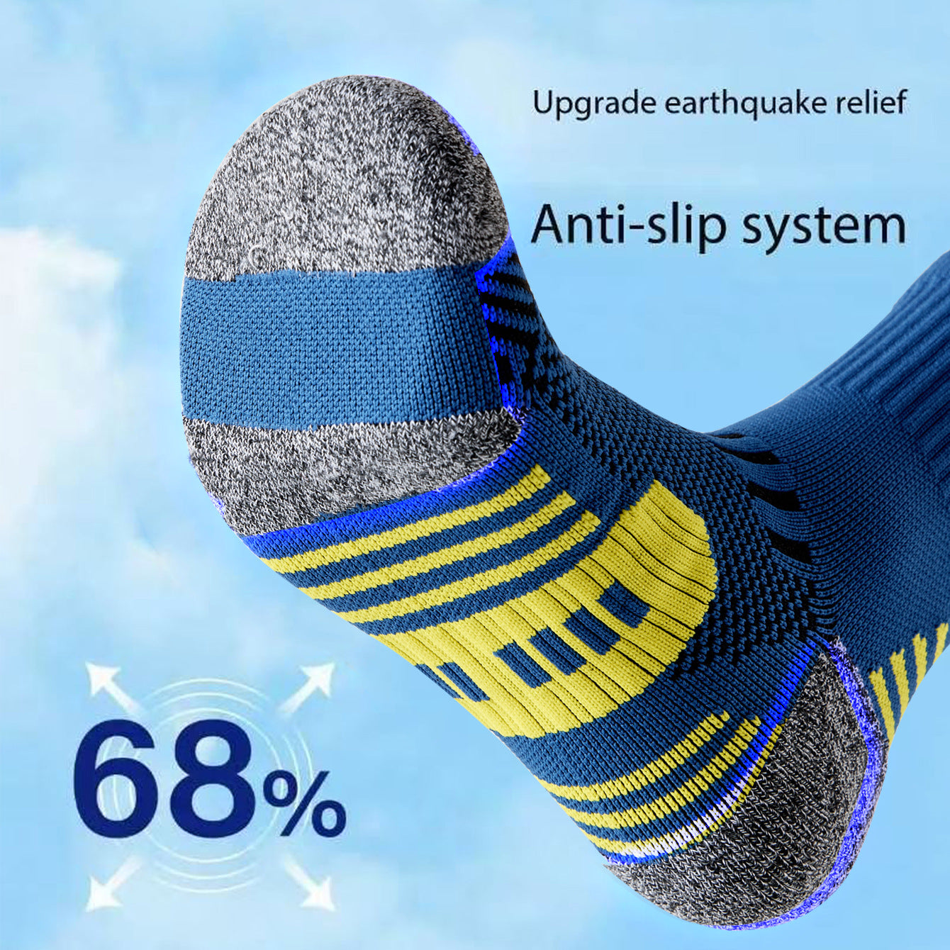 Men's Sports Socks Low-top Cycling Socks Sweat-absorbing Deodorant Basketball Socks Outdoor Climbing Towels Shock-absorbing Socks