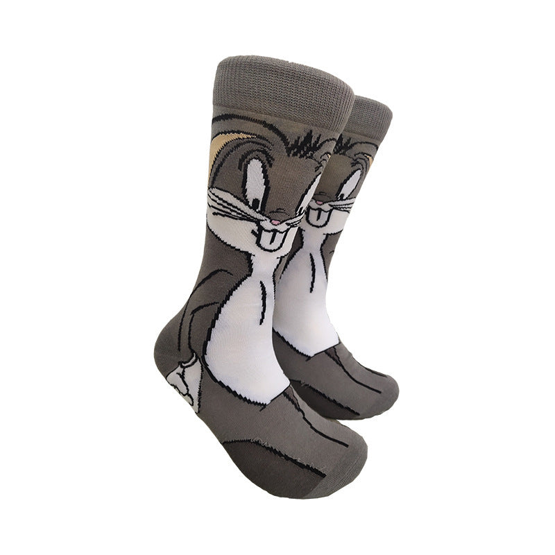 Medium tube socks men's and women's trendy brand stockings personalized European and American men's and women's socks sports skateboard socks