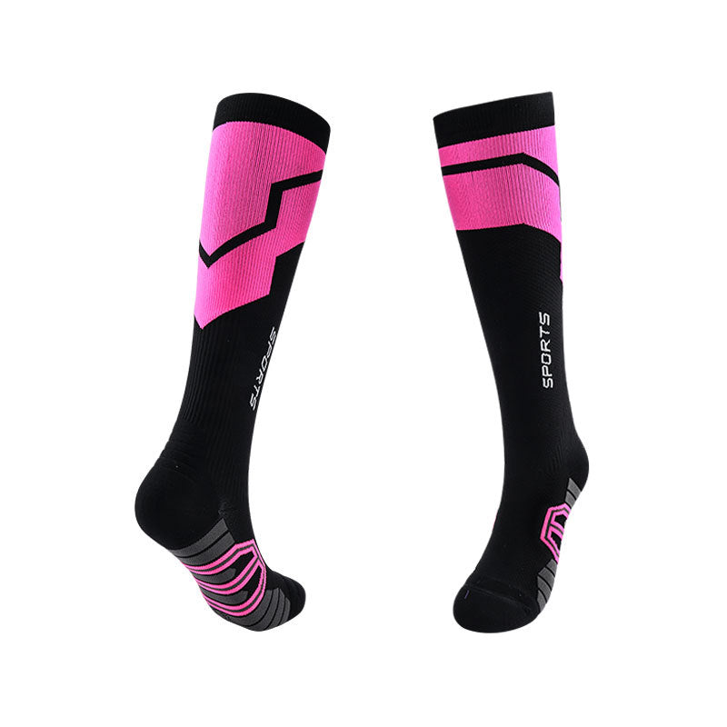 Spring and Summer Compression Socks Knee Long Tube Running Sports Marathon Fitness Socks-3PRS