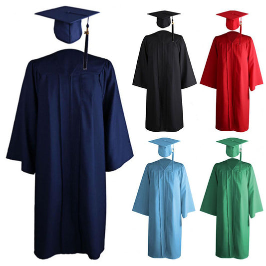 New Woven Bachelor's Clothing Adult Graduation Clothing University Degree Clothing Set Graduation Robe Academic Clothing