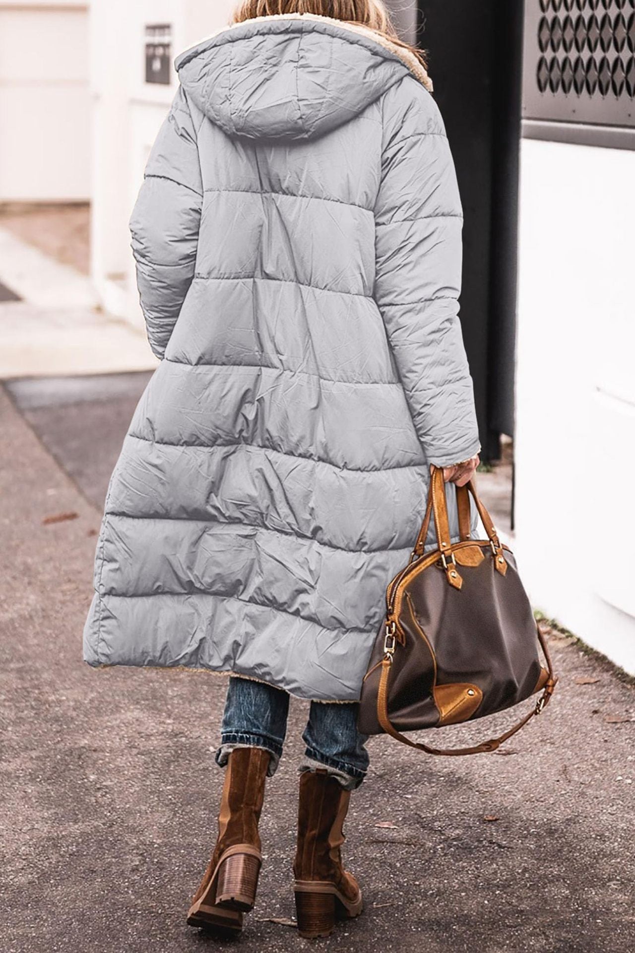 Solid Color Hooded Cotton Clothes, Long Sleeves, Double-sided Wear, Slim Fit, Eight Colors, Five Yards, Thickened Coat.