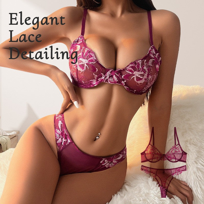 Shapewear Lingerie Set: Lift & Side-Support Bra + High-Waist