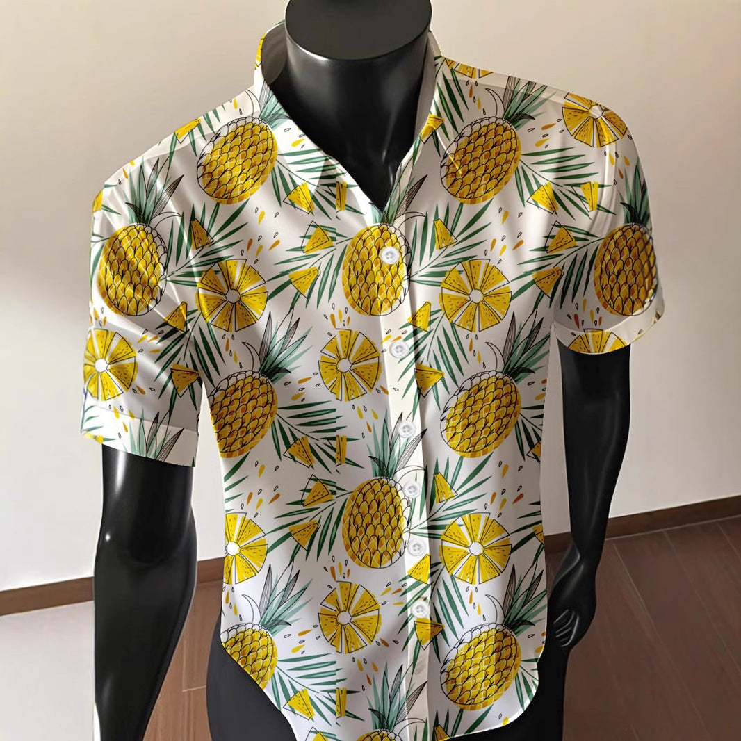Luxe Hawaiian Resort Shirts | Men’s 3D Photorealistic Print Tops | Quick-Dry Fashion | Summer Capsule Wardrobe Must-Have