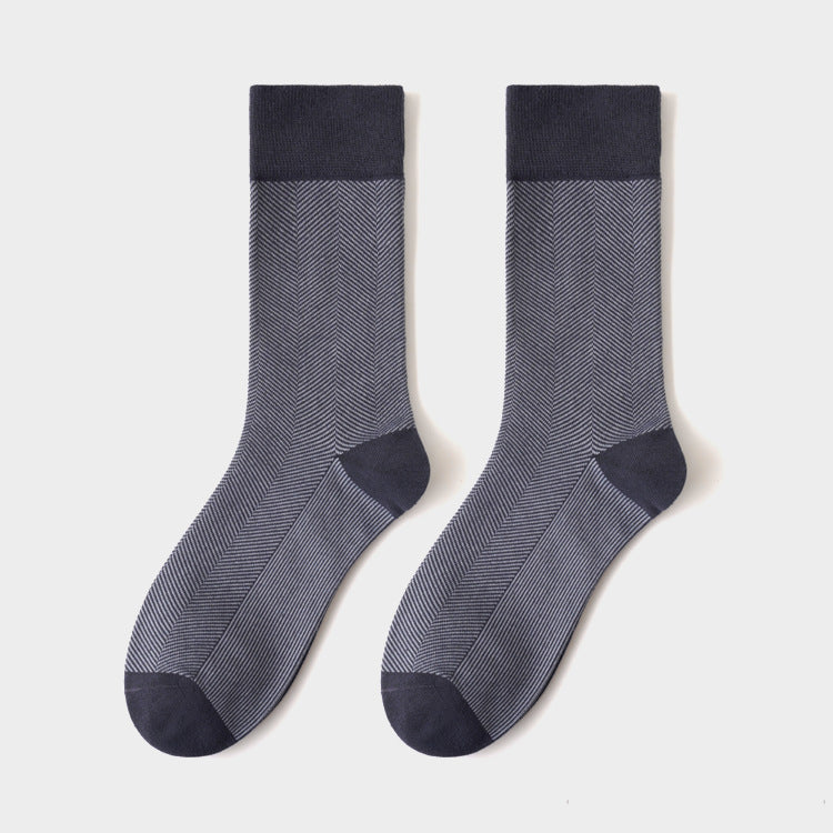 Men's Business Socks Amazon Stockings Mid-tube High-end Business Casual Cotton Socks