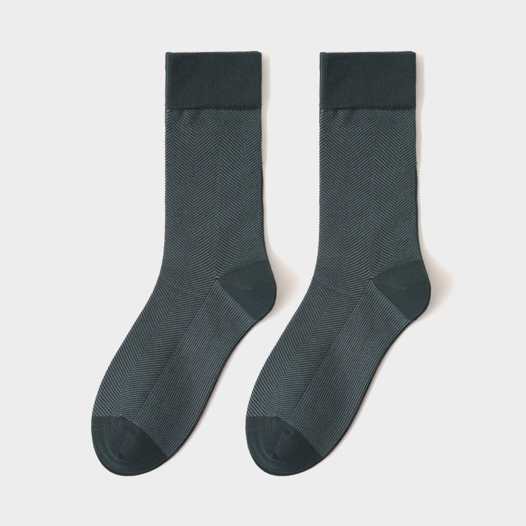 Men's Business Socks Amazon Stockings Mid-tube High-end Business Casual Cotton Socks