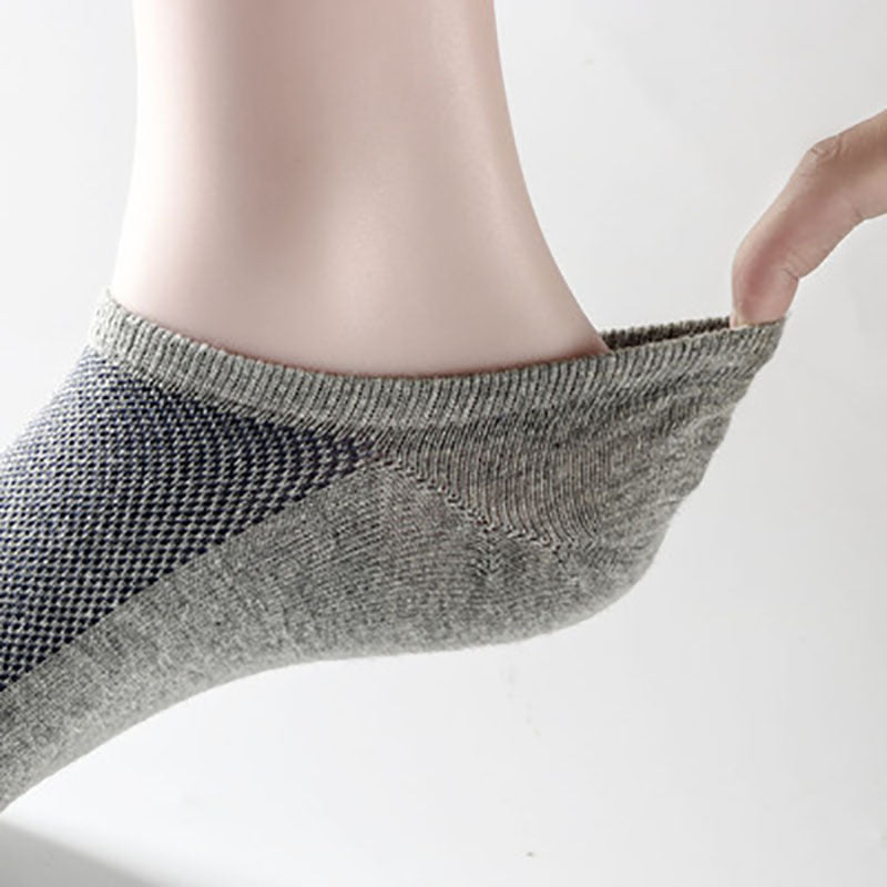 Men's Cotton Socks Spring and Summer Four-season Thin Extra-large Fattened Invisible Boat Socks