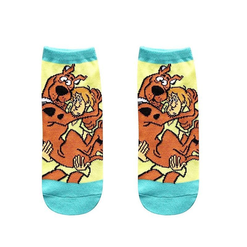 Men's Four Seasons Popular Scooby Doo Tide Socks Wholesale Socks Cartoon Cotton Women's Cotton Socks Boat Socks-5PRS
