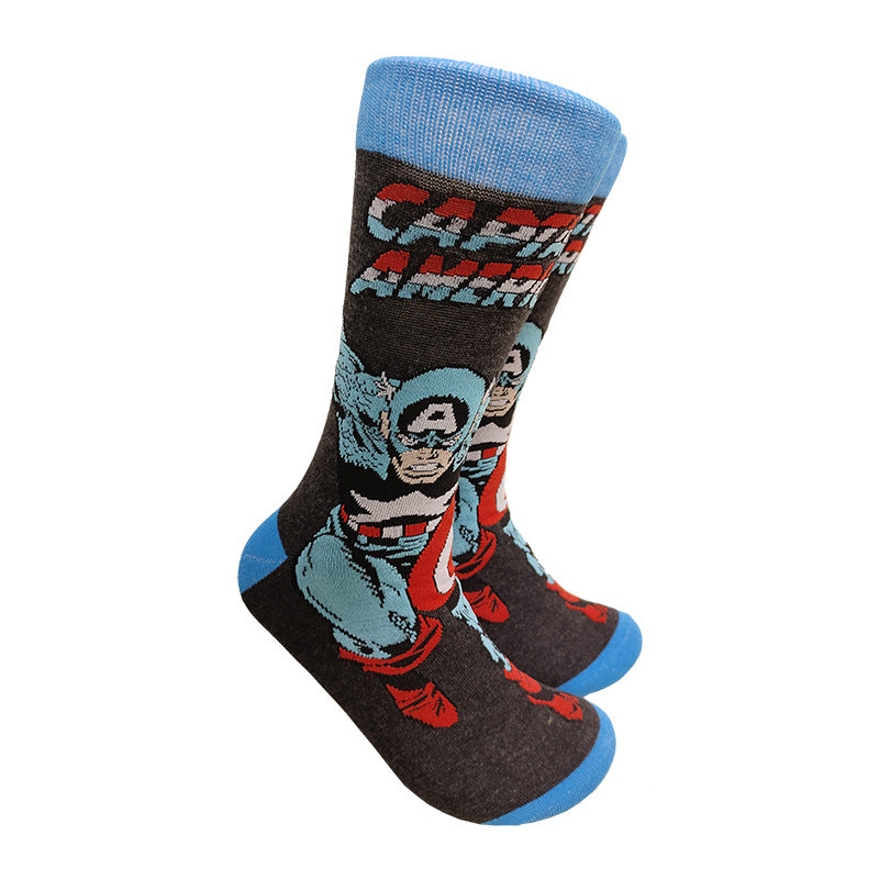 Medium tube socks men's and women's trendy brand stockings personalized European and American men's and women's socks sports skateboard socks