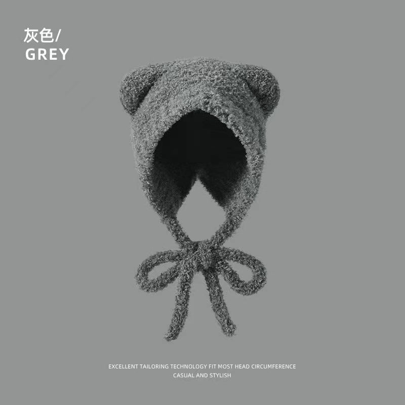 Fair Island Style Knitted Hat Children's Retro Dual-purpose Bag Hat Warm Wool Hat Ear Protection Street Style