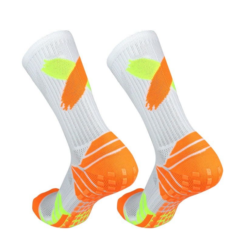 Professional Non-slip Football Socks High Tube Sports Actual Combat Basketball Socks Colorful Towel Bottom Breathable Elite Men and Women Medium Tube