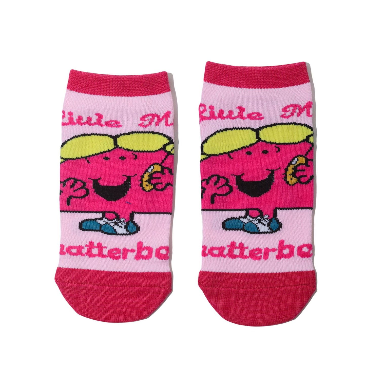 Female Cotton Animation Cartoon Men's Boat Socks Short Cotton Socks Comic  Personalized Animation Cute Sock-5PRS
