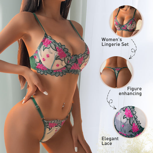 Velvet Eclipse Set - Patina-Green Metallics & Gothic Lace Engineering for Vintage Soirées & Dark Romance Collections
