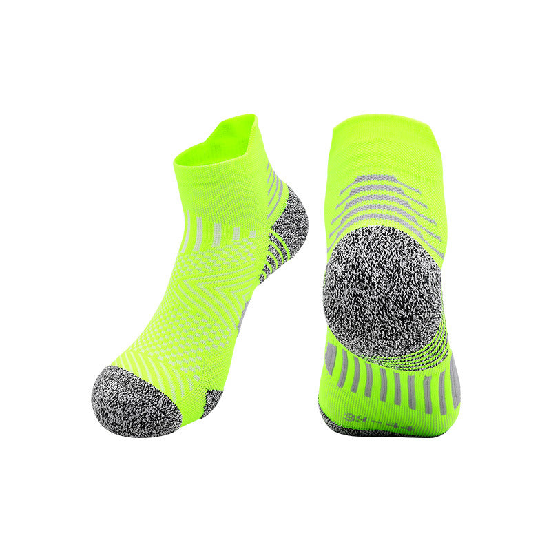Marathon Professional Running Socks Breathable Towel Bottom Non-slip Sports Socks Adult Short Tube Socks Short Socks