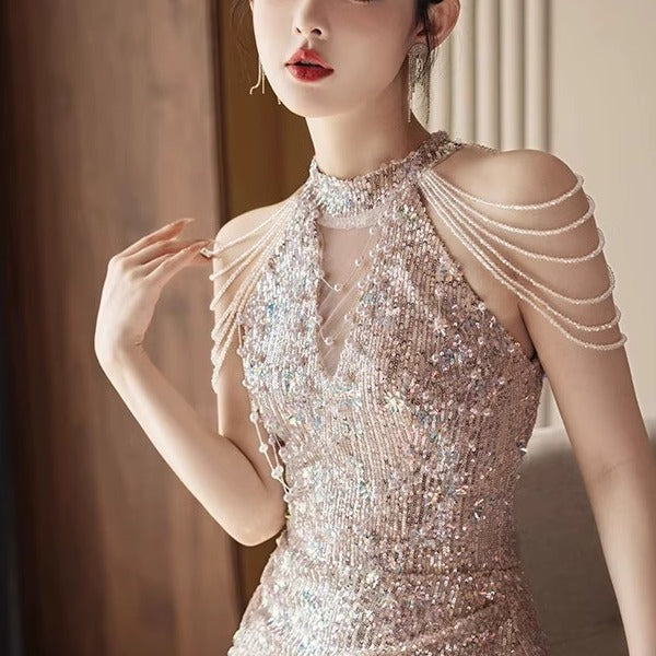 Designer Mermaid Skirt | Red Carpet Banquet Dress - Light Luxury