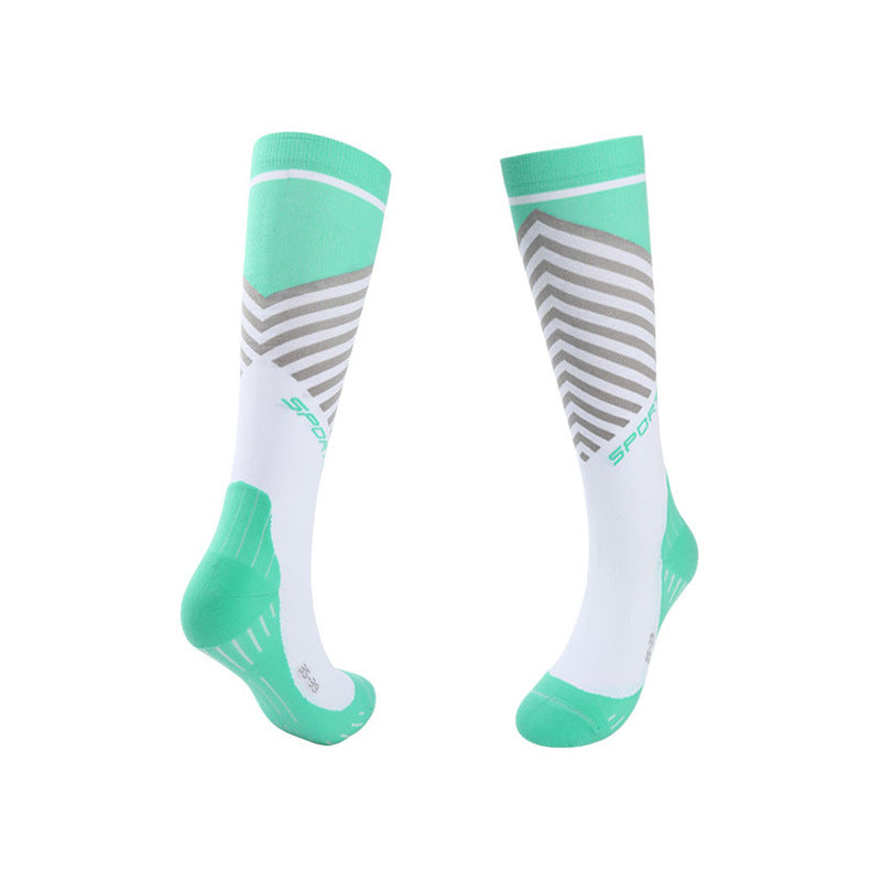 Spring and Summer Compression Socks Knee Long Tube Running Sports Marathon Fitness Socks-3PRS