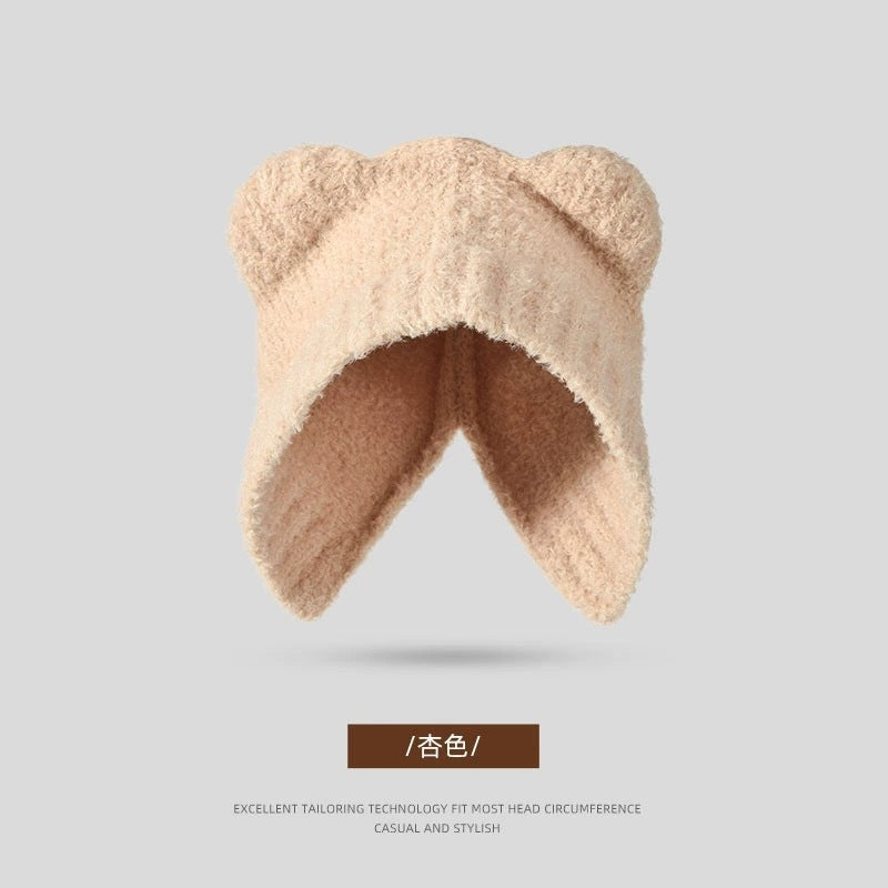 Fair Island Style Knitted Hat Children's Retro Dual-purpose Bag Hat Warm Wool Hat Ear Protection Street Style