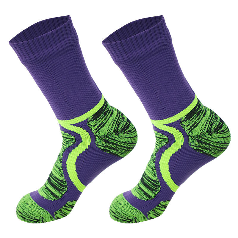 Waterproof Socks Medium Tube Ski Socks Cycling Camping Sports Wading Water Breathable Warm Outdoor Rain Socks for Men and Women
