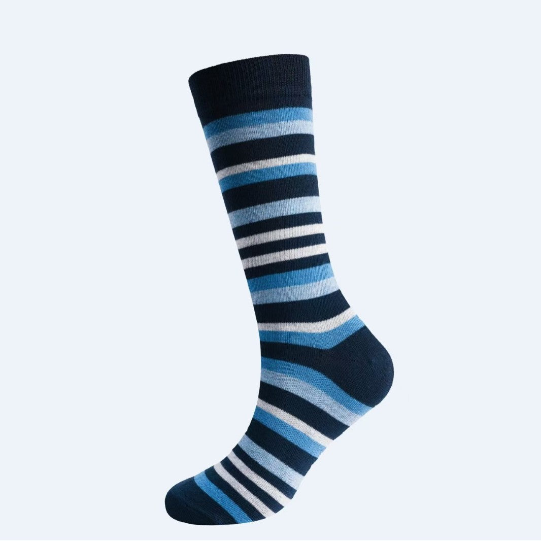 Stockings Rhombus Striped Socks Men's Business Socks High Tube Socks Autumn and Winter
