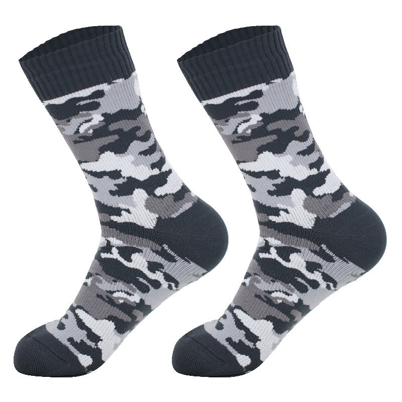 Waterproof Socks Medium Tube Ski Socks Cycling Camping Sports Wading Water Breathable Warm Outdoor Rain Socks for Men and Women
