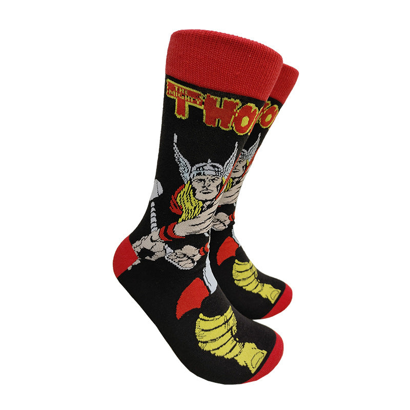 Medium tube socks men's and women's trendy brand stockings personalized European and American men's and women's socks sports skateboard socks