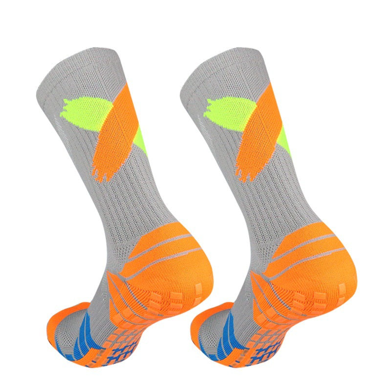 Professional Non-slip Football Socks High Tube Sports Actual Combat Basketball Socks Colorful Towel Bottom Breathable Elite Men and Women Medium Tube