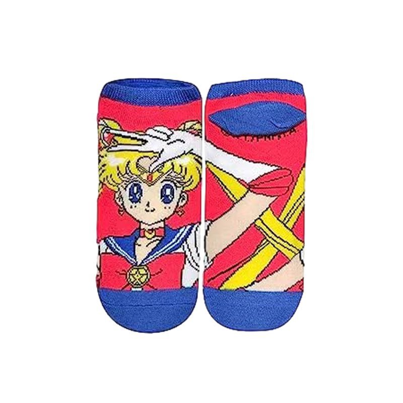 Four Seasons Sailor Moon Tide Socks Short Socks Cotton Cute Ladies Cotton Socks Boat Socks-5PRS