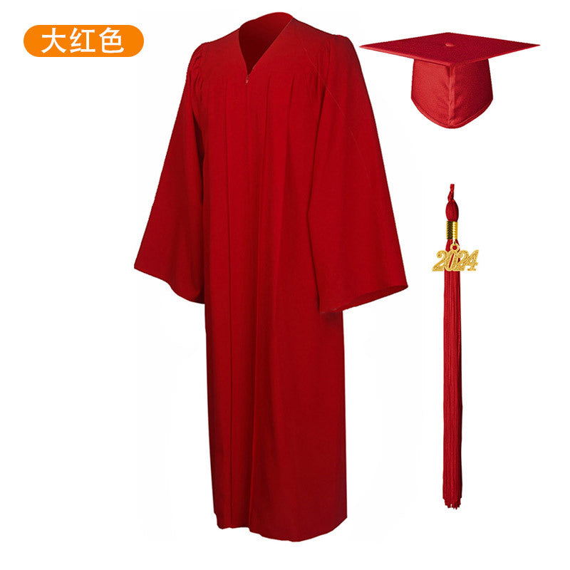 New Woven Bachelor's Clothing Adult Graduation Clothing University Degree Clothing Set Graduation Robe Academic Clothing